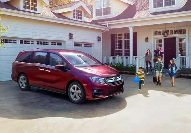 2019 Honda Odyssey In Driveway