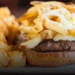 Burger at the Tap House Grill