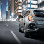 2019 Civic Hatchback driving at night