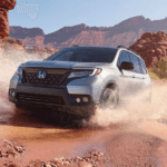 2019 Passport driving through mud