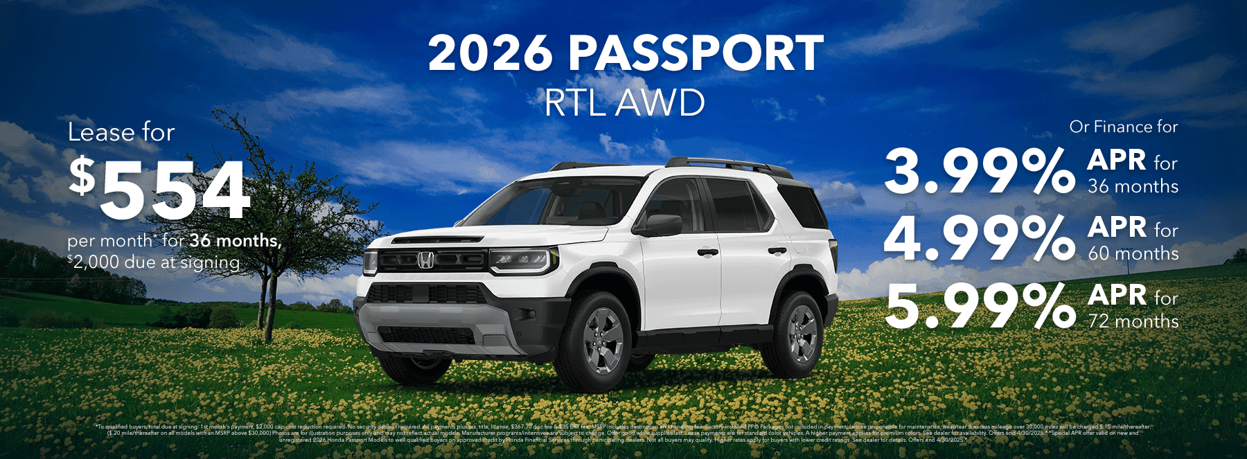 2026 PASSPORT RTL AWD