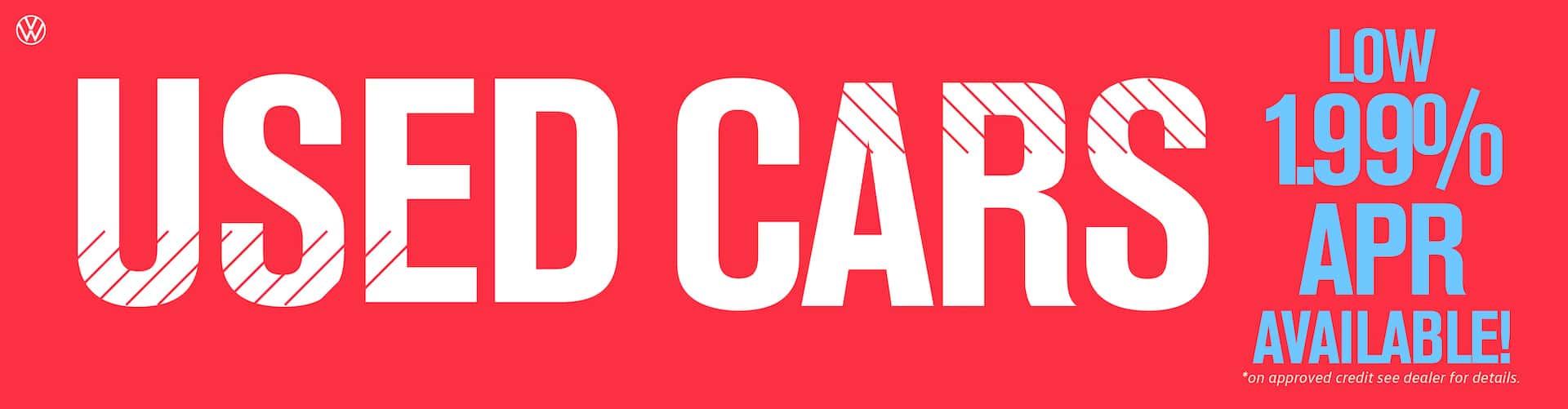 Used cars as low as 1.99% at VW Lee's Summit