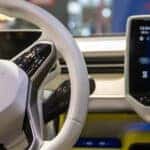Volkswagen steering wheel and digital dashboard screen