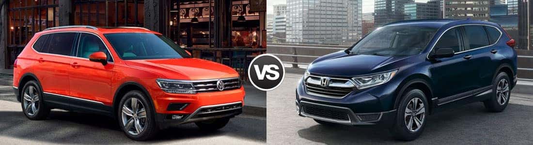 2018 Volkswagen Tiguan Vs Honda Cr V Cargo Space Mpg Ratings Safety Ratings