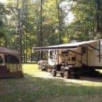 West Branch Park in Portage County with Trailers and Campfire Banner Image (1)