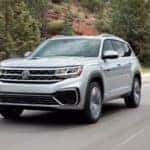 A silver 2022 Volkswagen Atlas
