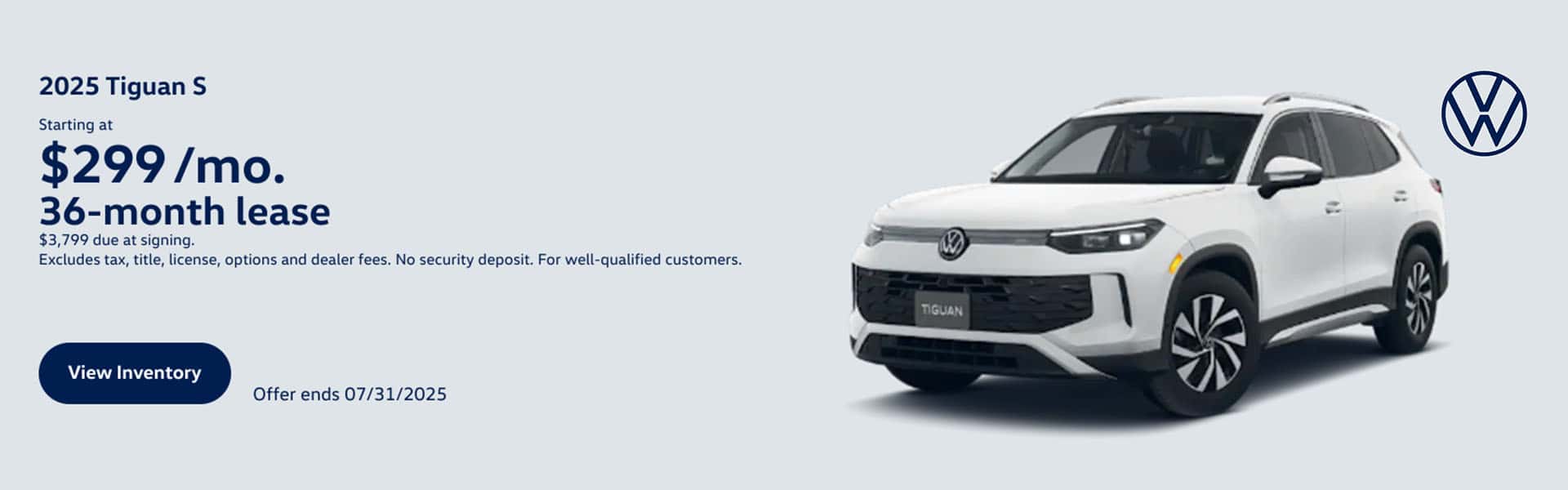 2025 July Tiguan Offer