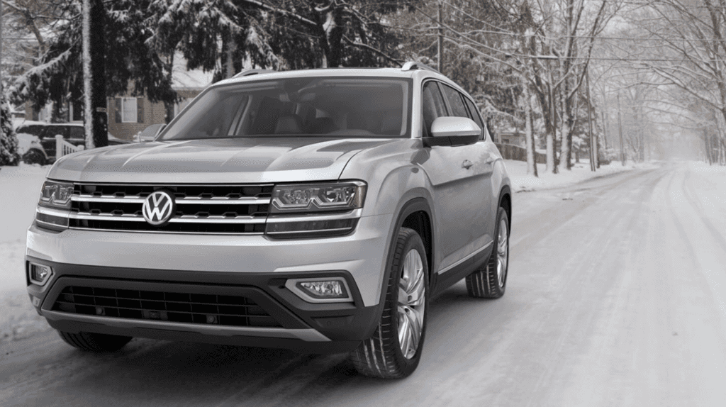 Volkswagen Atlas in Snowy Conditions