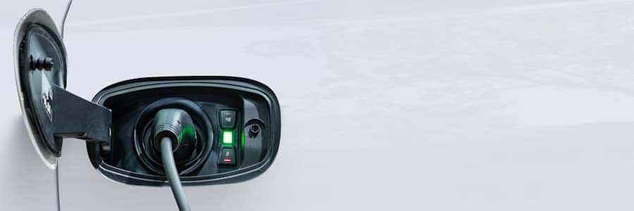 electric vehicle being charged