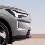 Volvo EVs parked