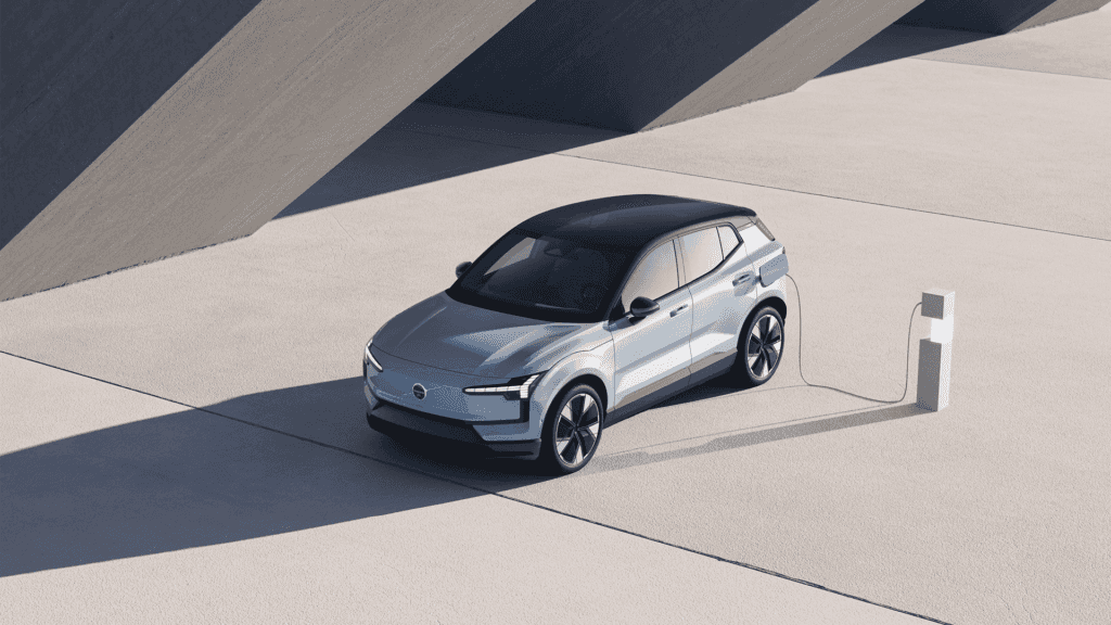 Charging a Volvo EV