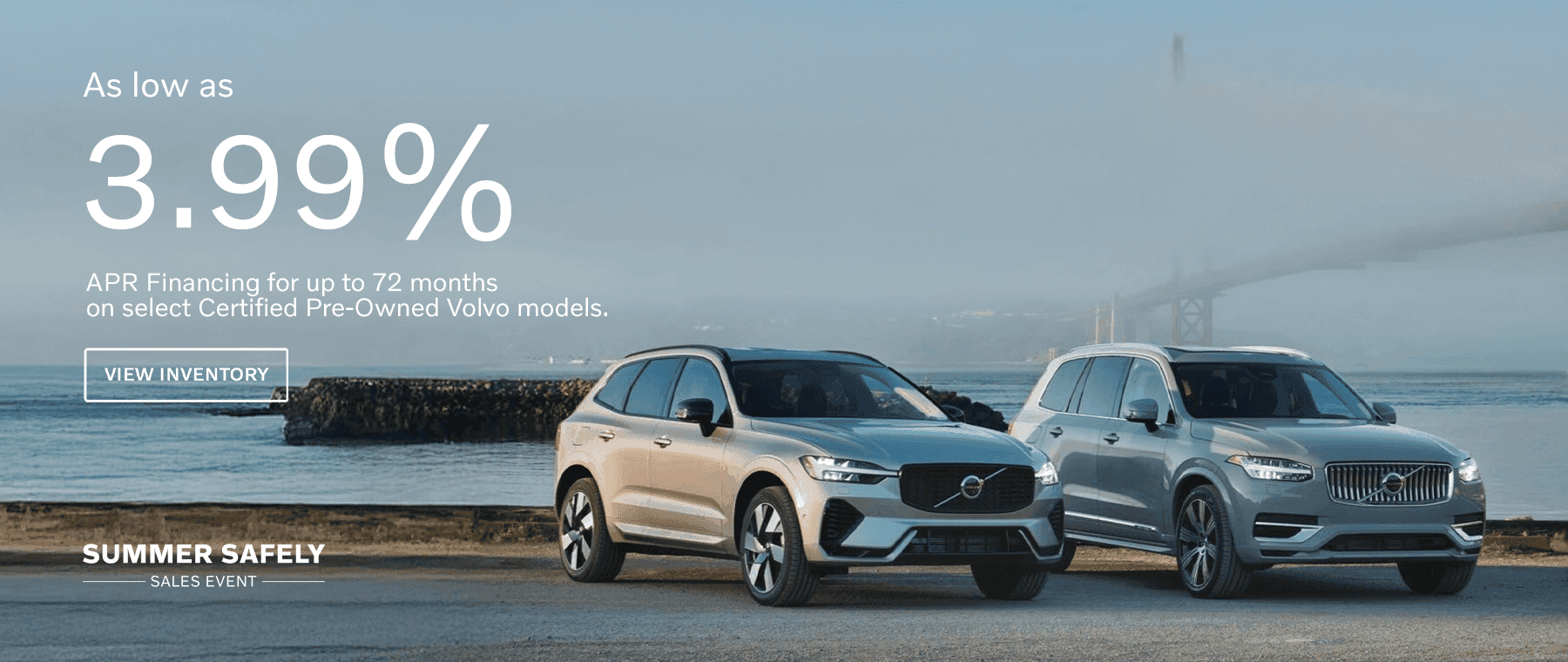3.99% APR on select Certified Pre-Owned Volvo models