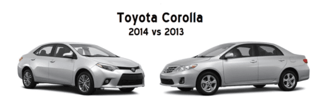 2014 Corolla vs 2013 Corolla