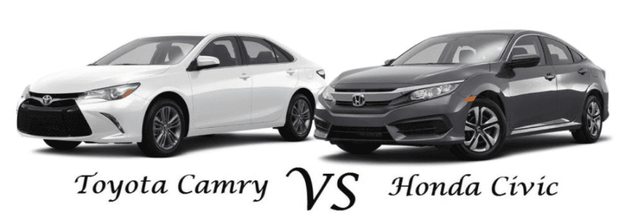 2016 Toyota Camry vs 2016 Honda Civic