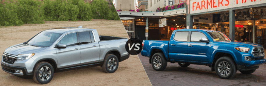 2016 Toyota Tacoma vs. 2017 Honda Ridgeline