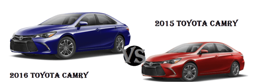 2015 Toyota Camry vs 2016 Toyota Camry