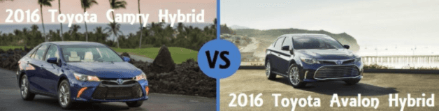 Toyota Camry Hybrid vs Toyota Avalon Hybrid