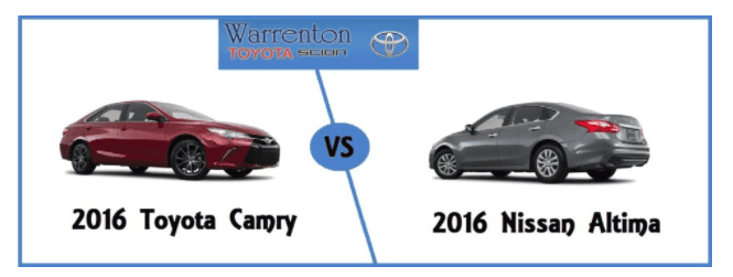 2016 Toyota Camry vs. Altima