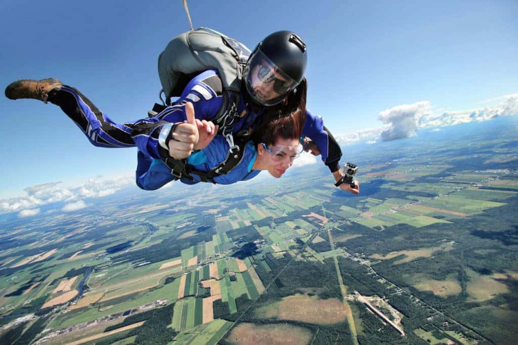 skydiving