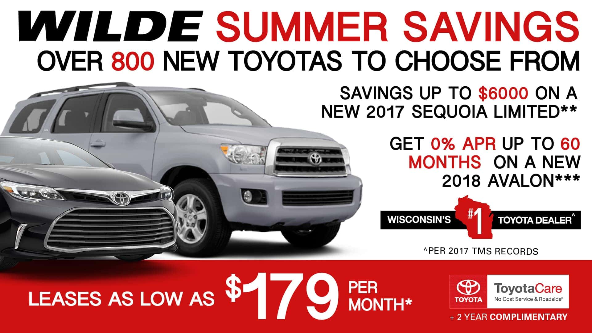 New Toyota Specials in West Allis | Wilde Toyota | New Toyota Offers