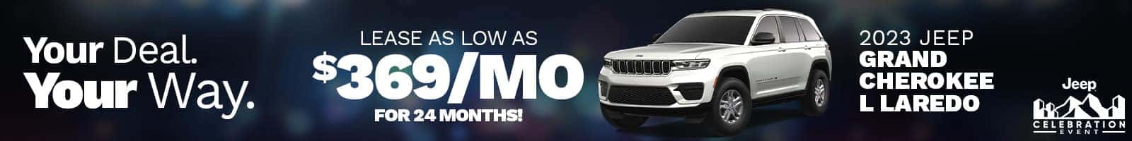 2023 Jeep Grand Cherokee Lease offer near Lafayette, IN