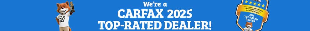 We are a Top-Rated CarFax dealer for 2025!